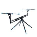 Rod Pod in alluminio a 5 boccole con dettagli blu anodizzato