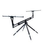 Rod Pod in alluminio modello 5 boccole Silver con struttura regolabile e gambe estensibili
