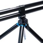 Dettaglio della testa del Rod Pod Fusion Edge con componenti in finitura blu