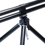 rodpod-fusion-edge-dettaglio-silver Dettaglio della testa del Rod Pod Fusion Edge con giunti e staffe in finitura silver