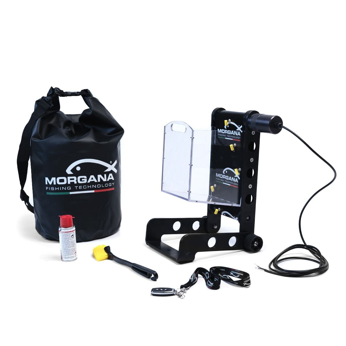 Kit completo Getta Sarde Pollicino Clear con sacca impermeabile Morgana, accessori e cavo di alimentazione