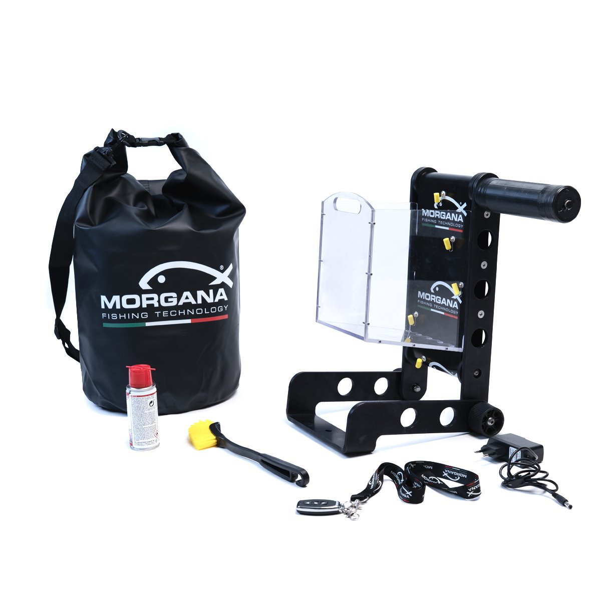 getta-sarde-pollicino-clear-wireless-kit Kit completo Getta Sarde Pollicino CLEAR Wireless Morgana con borsa stagna, telecomando e accessori