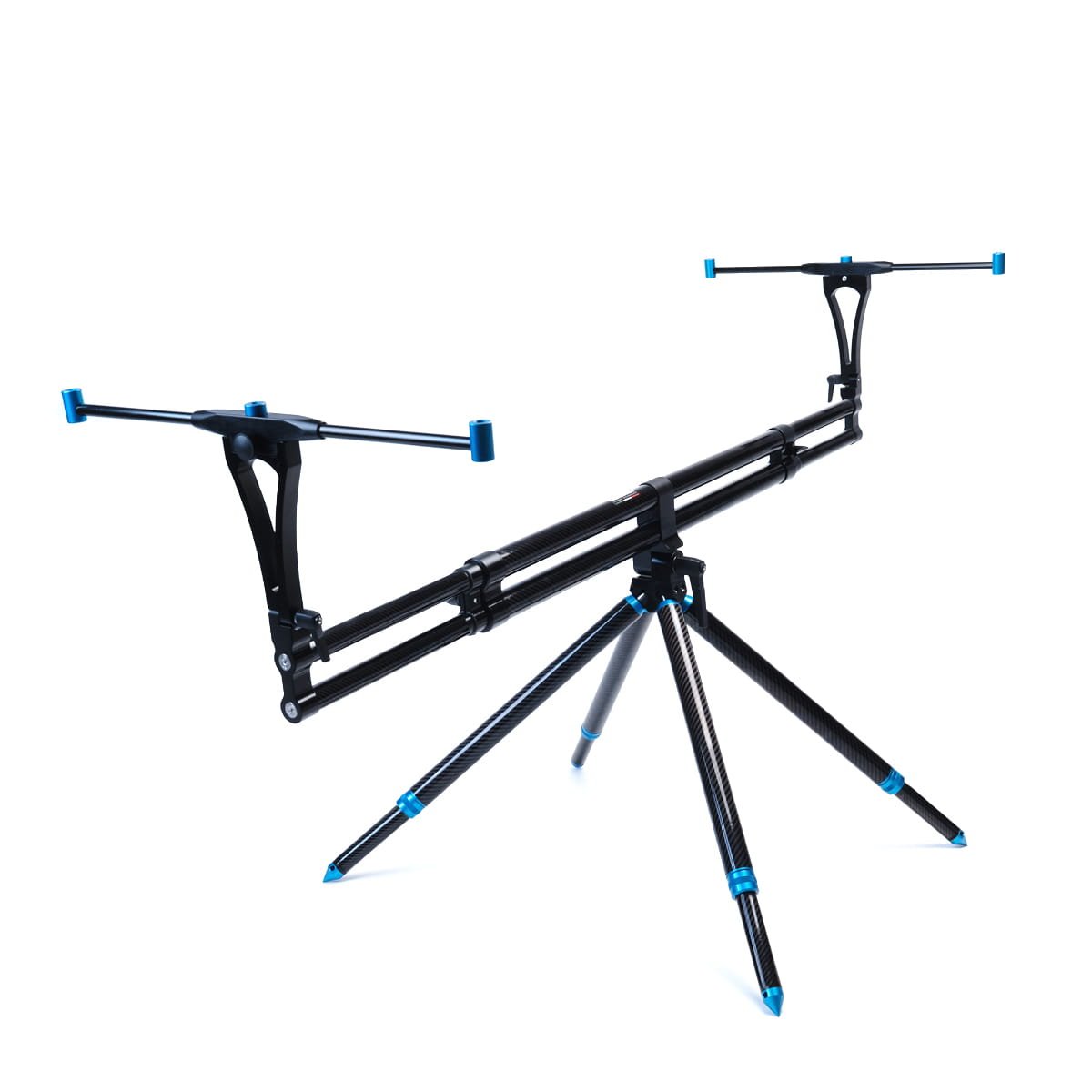 Rod Pod Fusion Carbon con prolunghe finali in carbonio blu