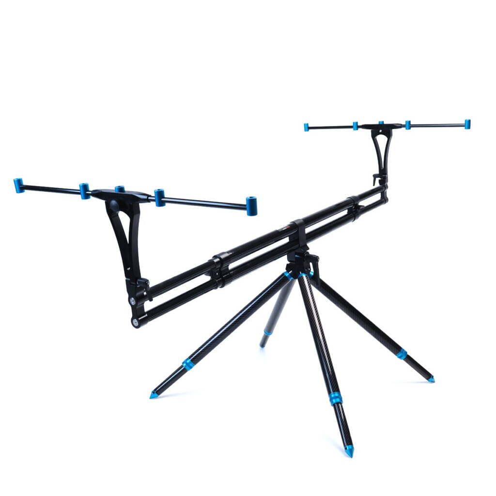 Rod Pod Fusion Carbon con prolunghe finali in carbonio blu