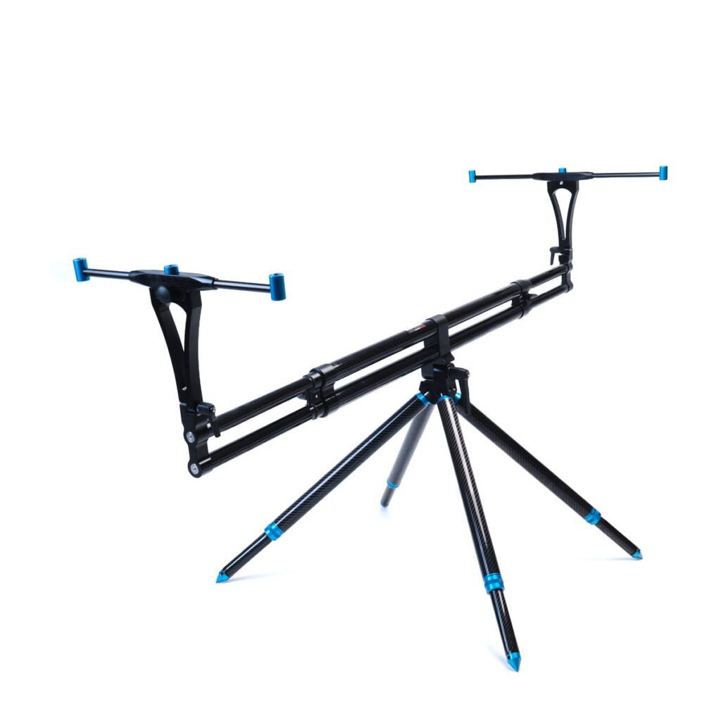 Rod Pod Fusion Carbon con prolunghe finali in carbonio blu
